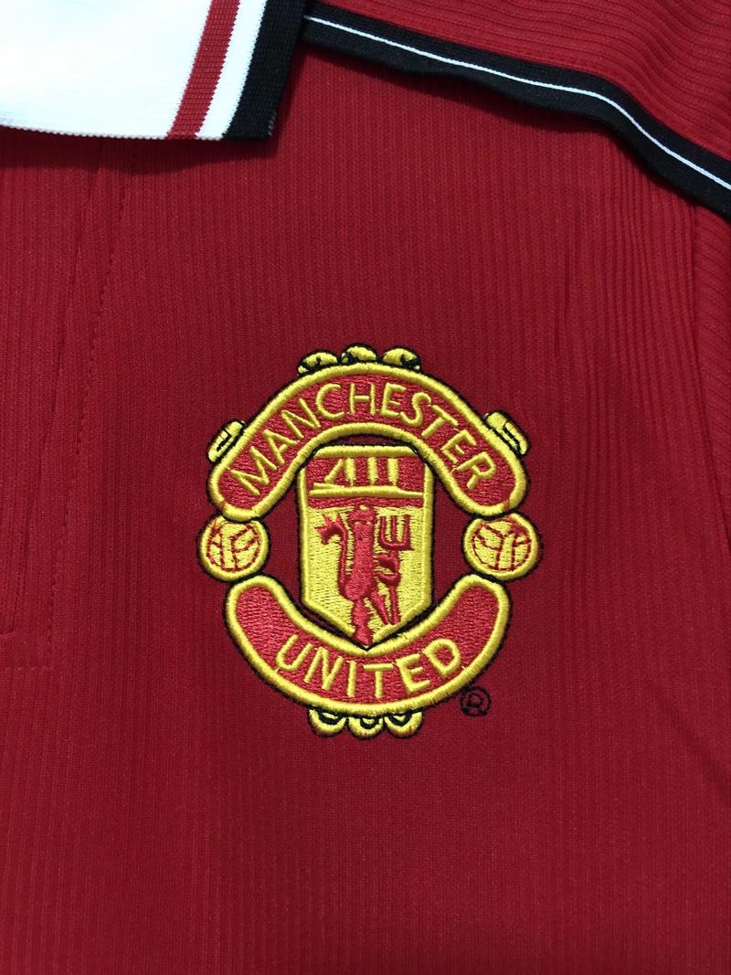 Retro Manchester United 1998 home Long Sleeve - Image 8