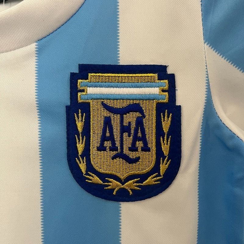 Retro Kid Size Argentina national 1986 home game - Image 6