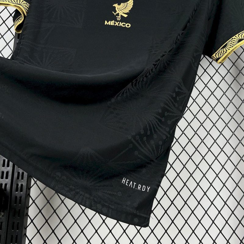 Mexico 2025/26 Gold- Black Jersey 1:1 Thai Quality - Image 7