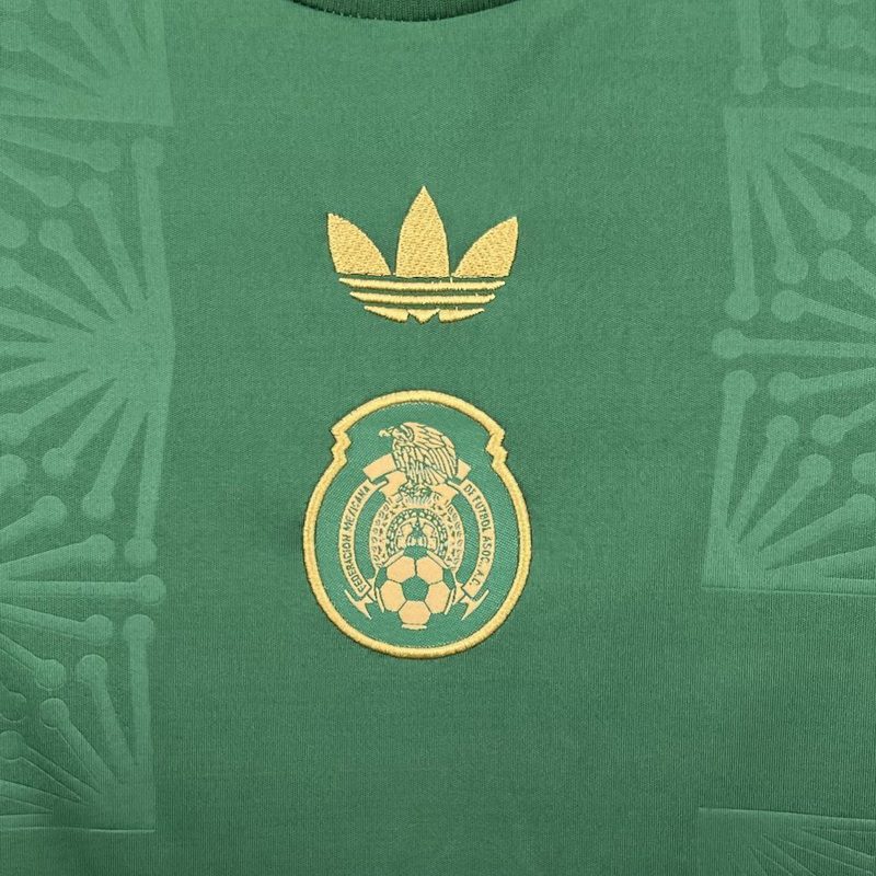Mexico 2025/26 Gold- Green Kids Kit 1:1 Thai Quality - Image 8