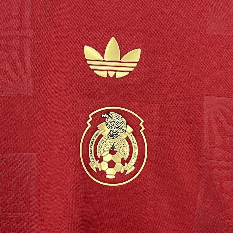 Mexico 2025/26 Gold- Red Jersey 1:1 Thai Quality - Image 9