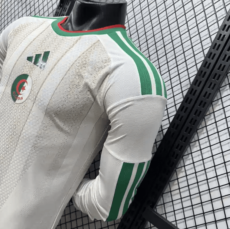 2026 World Cup Player Algeria Long Sleeve Soccer Jersey Home - Image 6