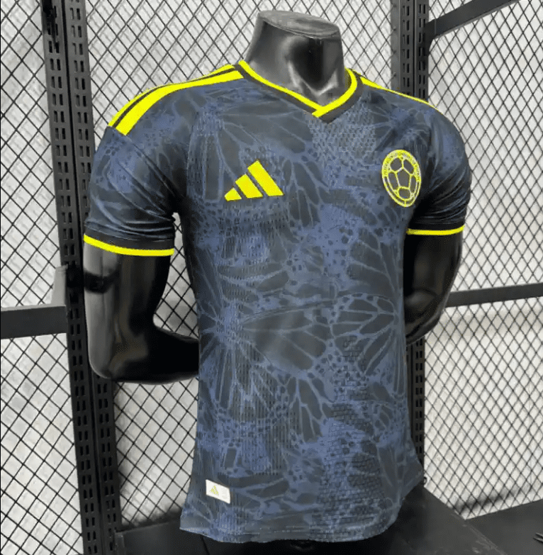 2026 World Cup Player Colombia Dark Blue Soccer Jersey - Image 9