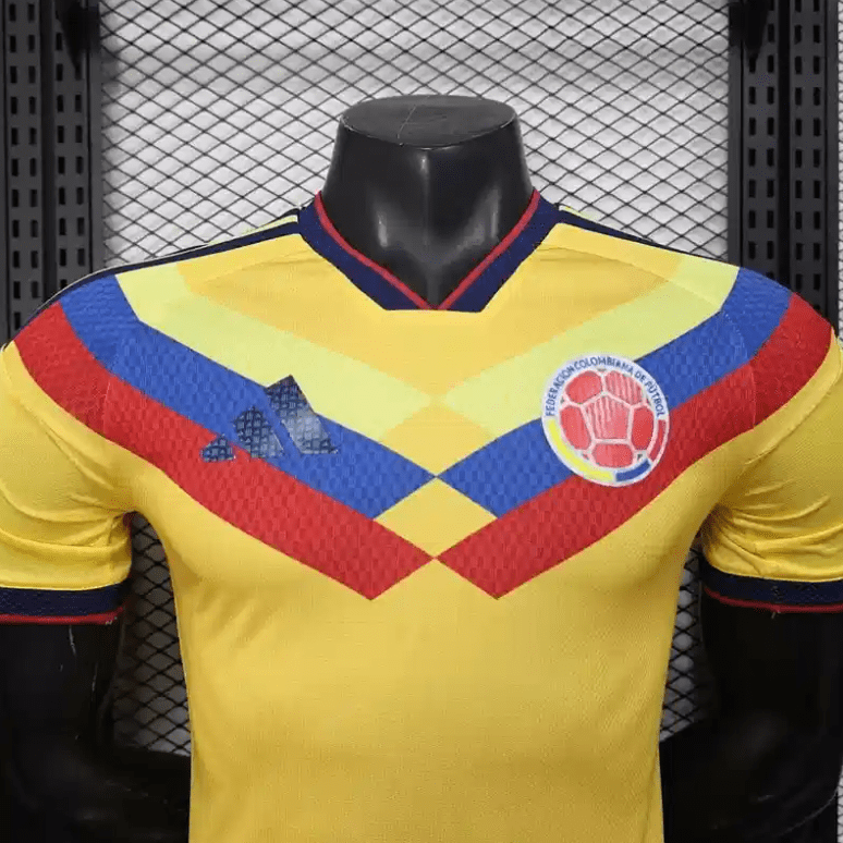 2026 World Cup Player Colombia Yellow Soccer Jersey - Image 6