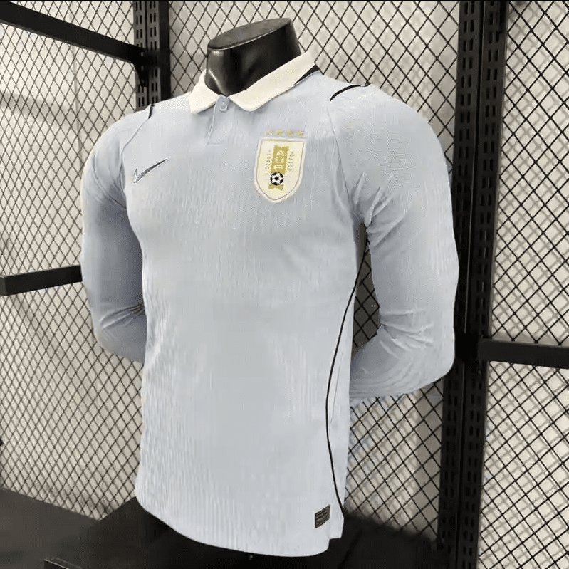 2026 Player Version Uruguay Long Sleeve Soccer Jersey Home - Image 10