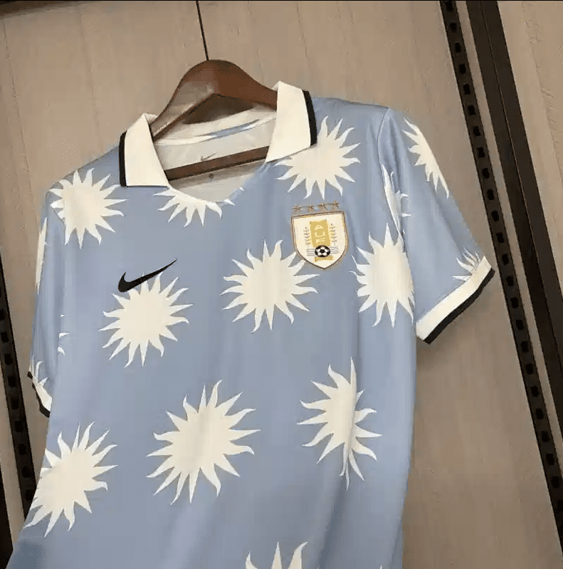 2026 World Cup Uruguay Special Version Blue Polo Shirt Soccer Jersey - Image 6